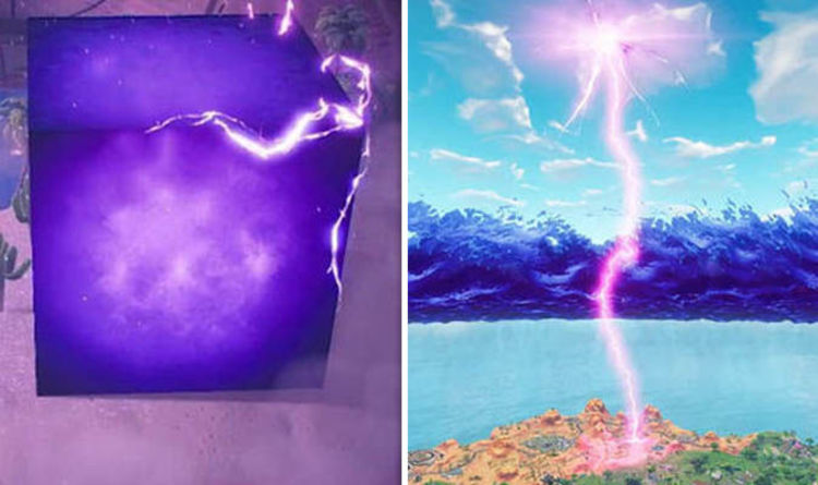 fortnite cube what is the purple cube on fortnite what to do if you see the cube - what does the blue trophy mean in fortnite