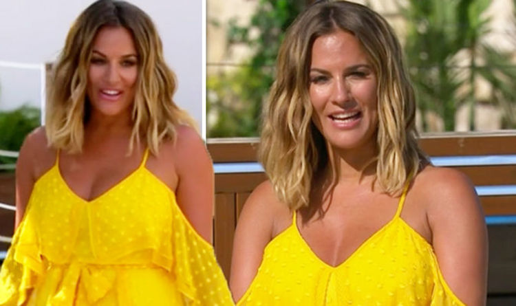 caroline flack yellow playsuit