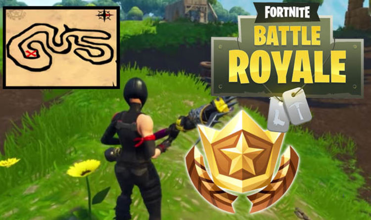 fortnite salty springs treasure map challenge guide for season 4 week 3 battle pass - fortnite map in salty springs