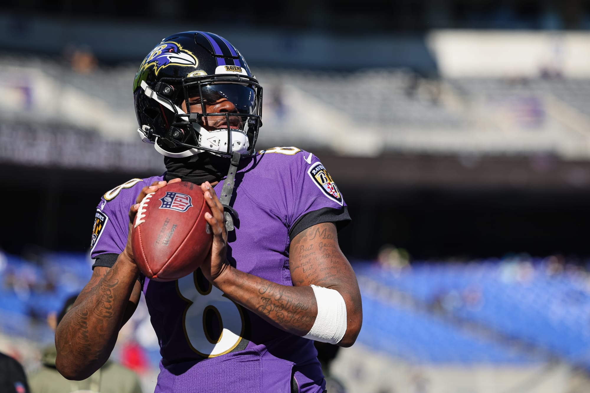 John Harbaugh discusses Lamar Jackson not traveling for playoff loss