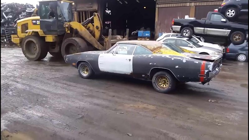 Man Sick Of Lowballers Crushes His 1970 Dodge Charger To Spite