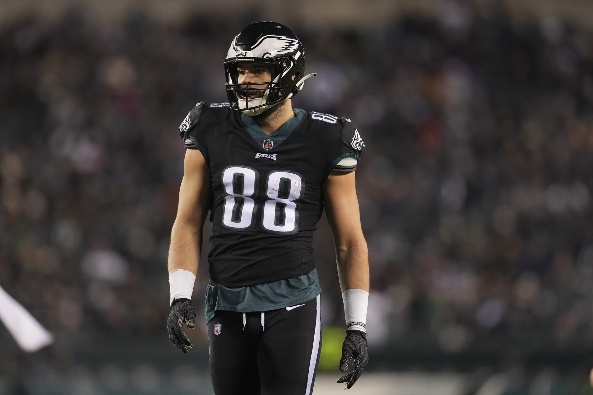 Dallas Goedert End Zone Touchdown Philadelphia Eagles