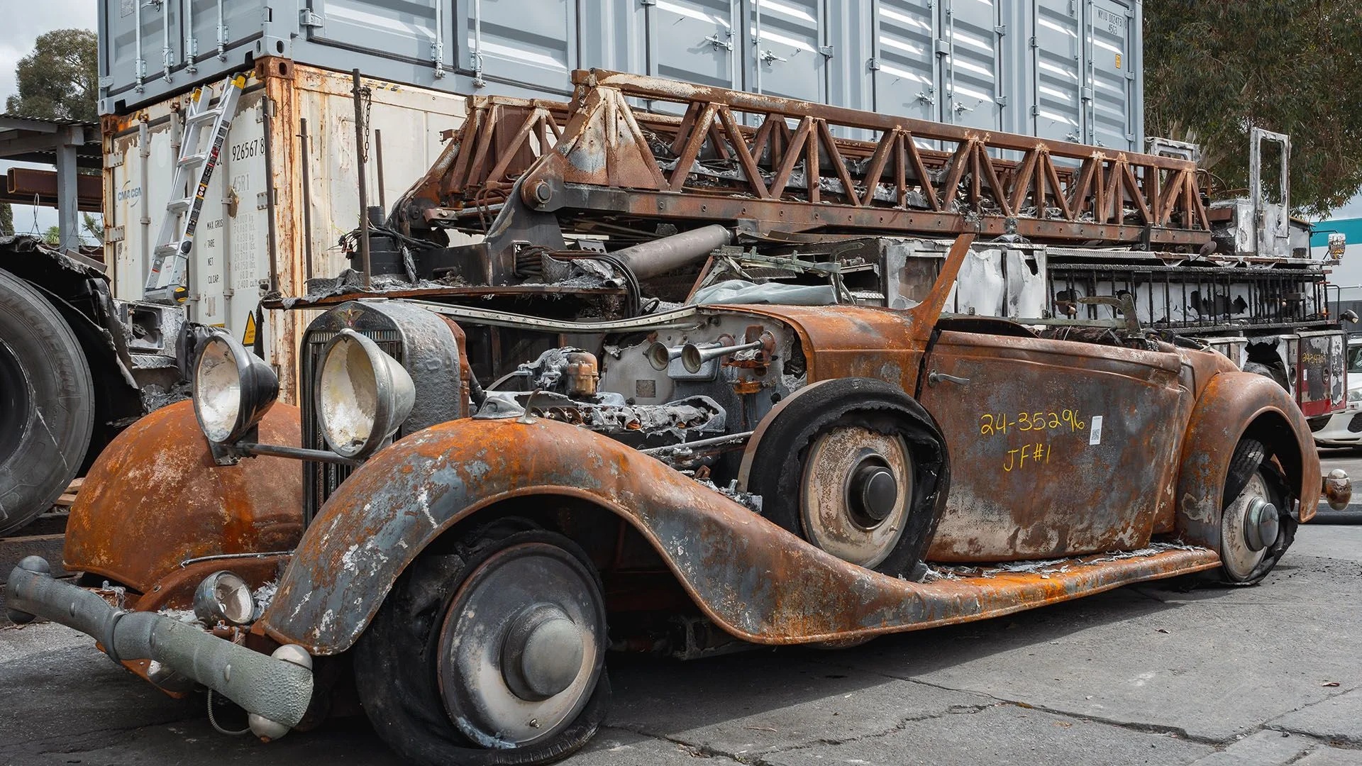 Charred Husk of a Concours 1934 Hispano Suiza Still Sold for