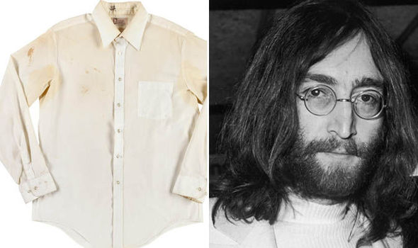 Shirt Stained With The Blood Of Beatles Legend John Lennon Goes On