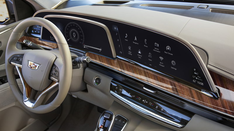 The 2021 Cadillac Escalade S Triple Screen Layout Is Its Crown