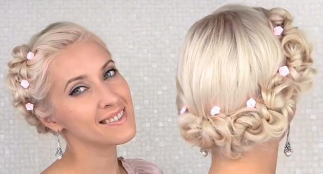 Wedding Updo Tutorial For Medium Hair Fashionisers C