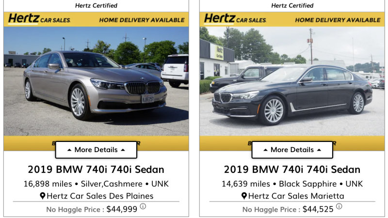 Best Car Rental 2021 Top 10 Hertz used car deals | Autoblog