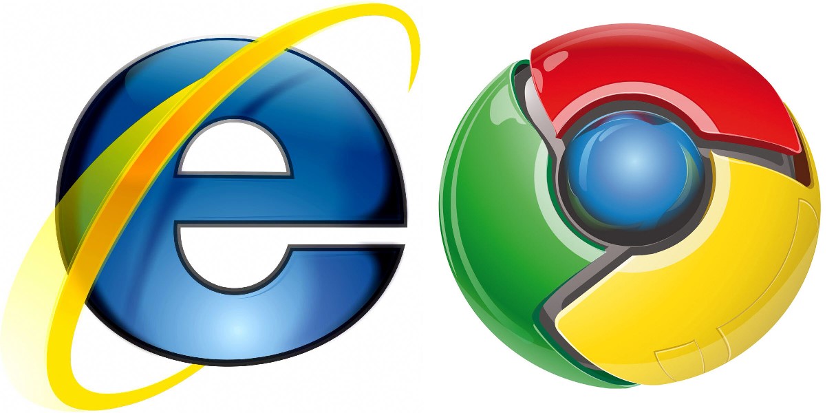 Google Chrome and Internet Explorer 11 (IE 11)