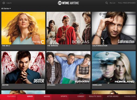 New Showtime Anytime App Brings Showtime S Movies And Shows To The Ipad Techcrunch