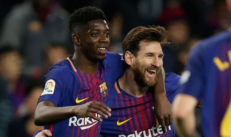 Image result for ousmane dembele messi