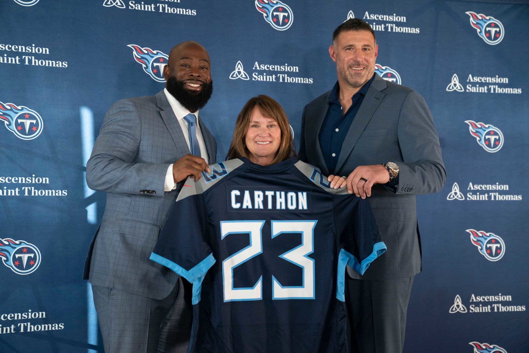 Titans' Azeez Al-Shaair, Morgan Cox talk being selected captains