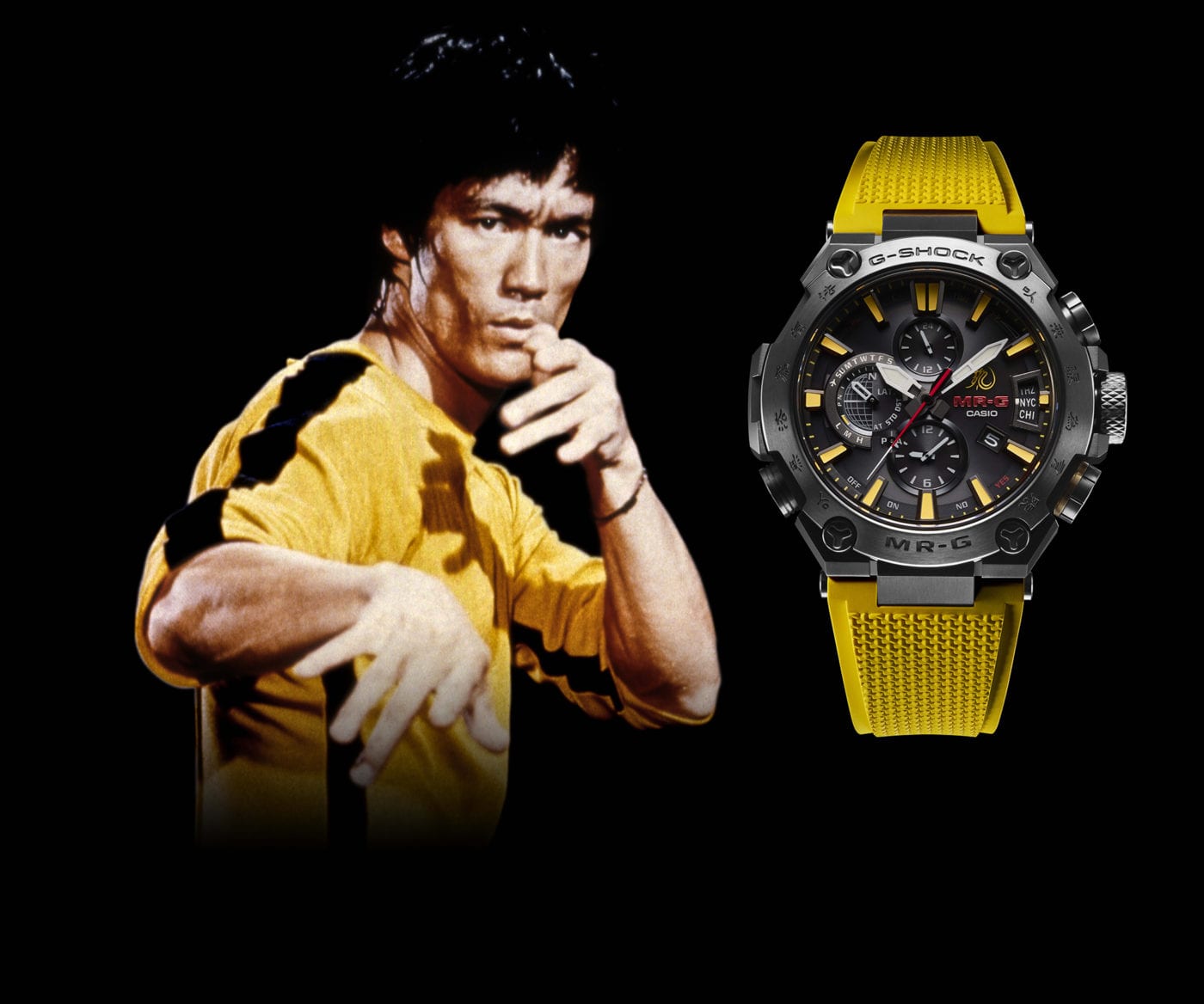 yellow and black tracksuit bruce lee