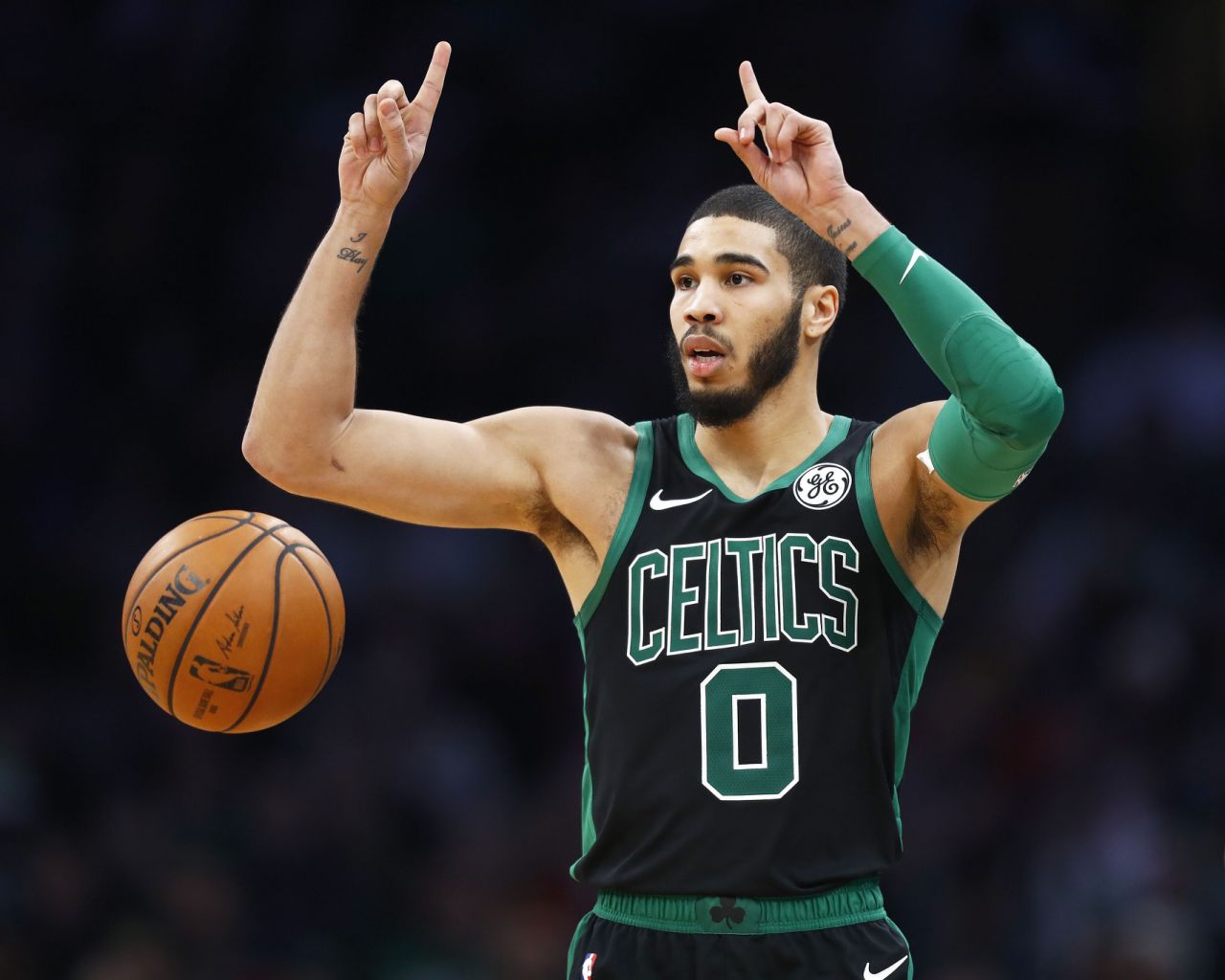 jayson tatum black celtics jersey