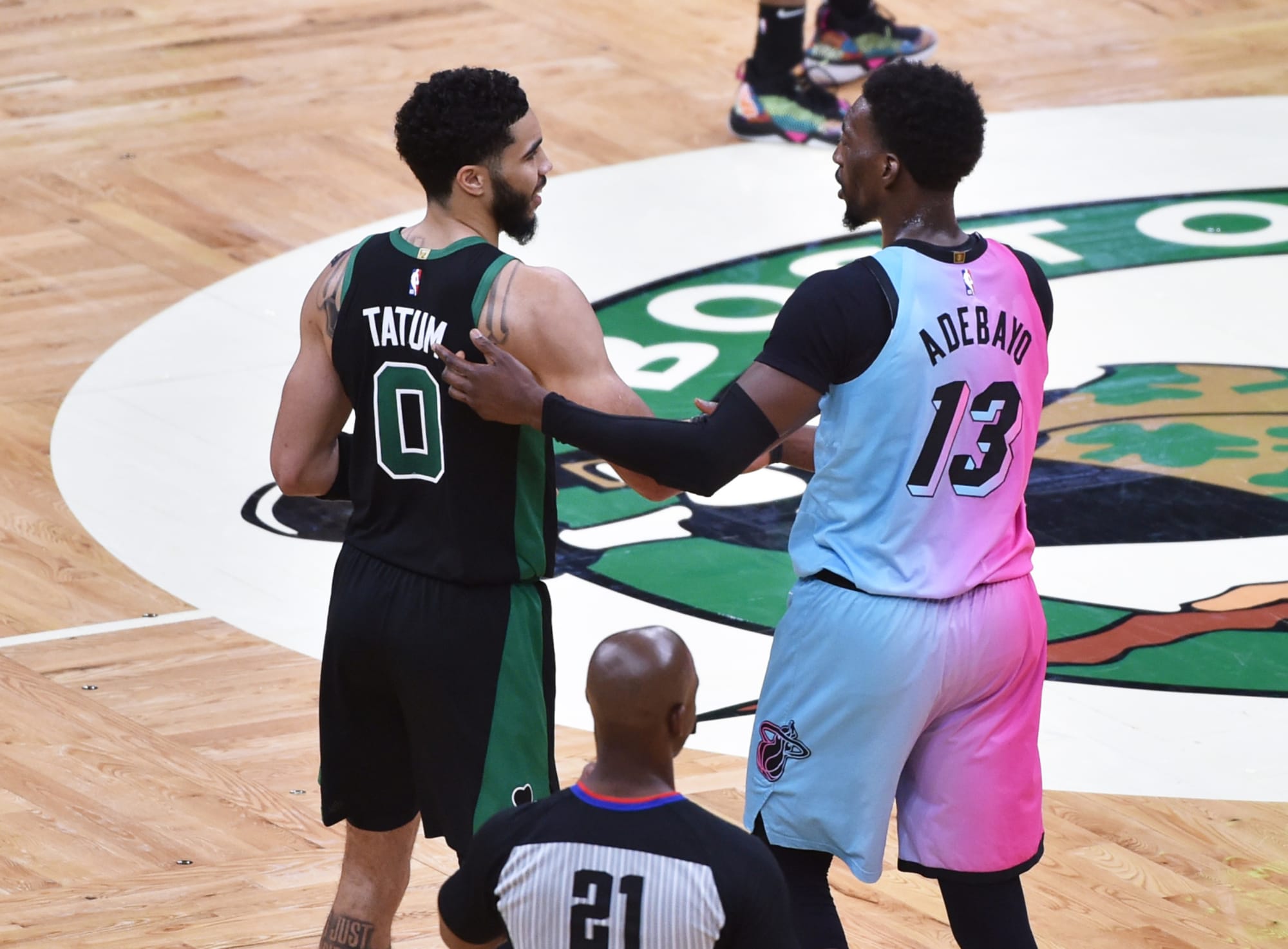 Boston Celtics pound injured Miami Heat; set up pivotal Game 5 in Miami