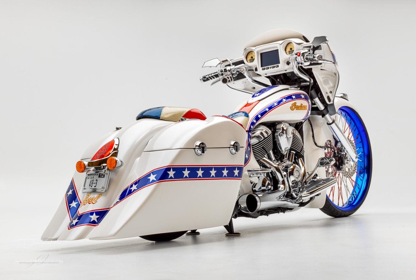 Indian Chieftain Motorcycle Inspired By Travis Pastrana Evel Knievel