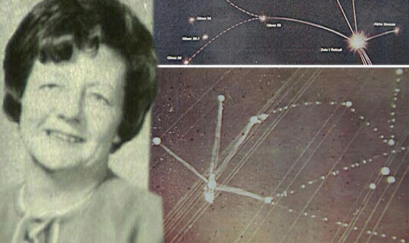 Betty And Barney Hill Star Map Alien location: 'Abducted' woman draws star map of exact 