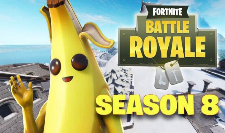 fortnite giant face map locations for visit a giant face in the desert jungle and snow - season 8 fortnite banana man