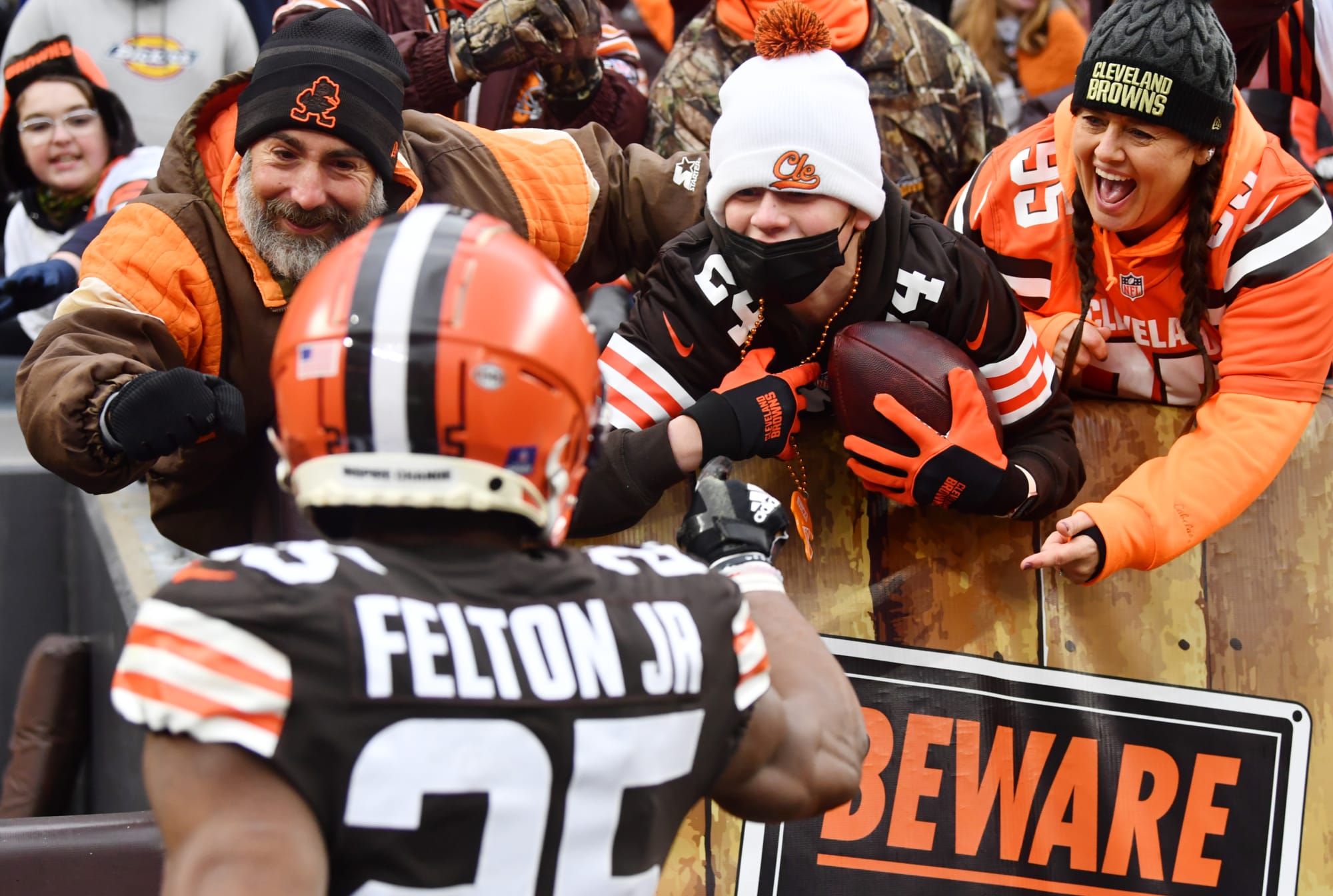 Cleveland Browns running back D'Ernest Johnson vs. Cincinnati Bengals,  January 9, 2022 