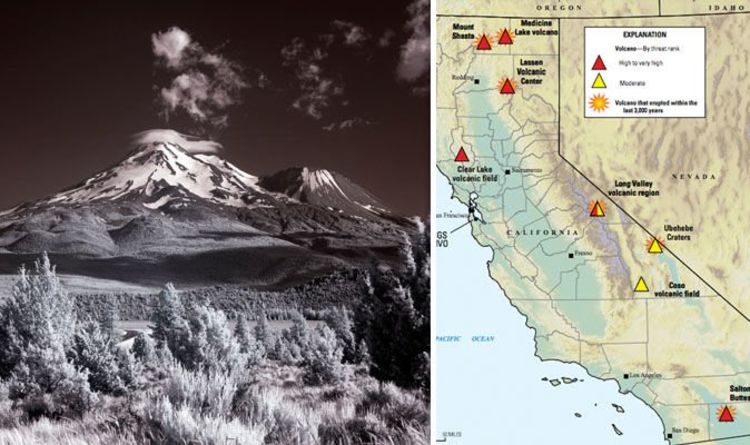 California Volcanoes Mapped The Active Volcanoes That Could