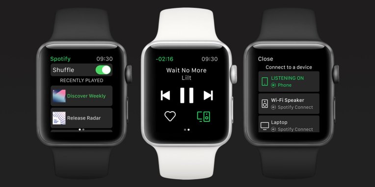 Spotify Adds Standalone Streaming Support To Its Apple Watch App Techcrunch