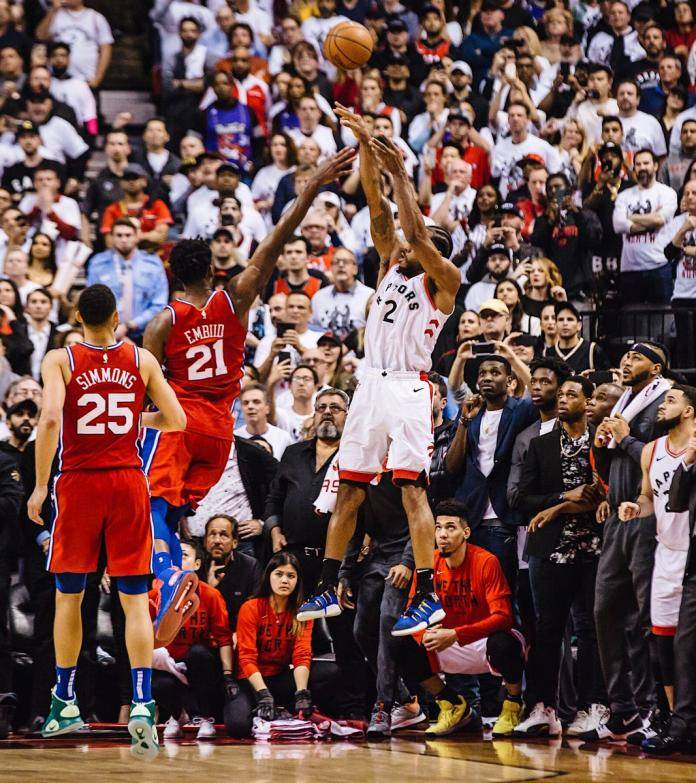 picture of kawhi leonard shot