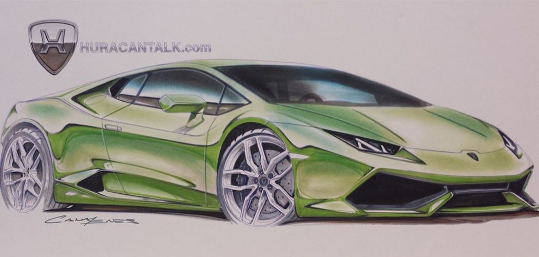 Lamborghini Huracan Drawing By Enes Canay For Huracantalkcom