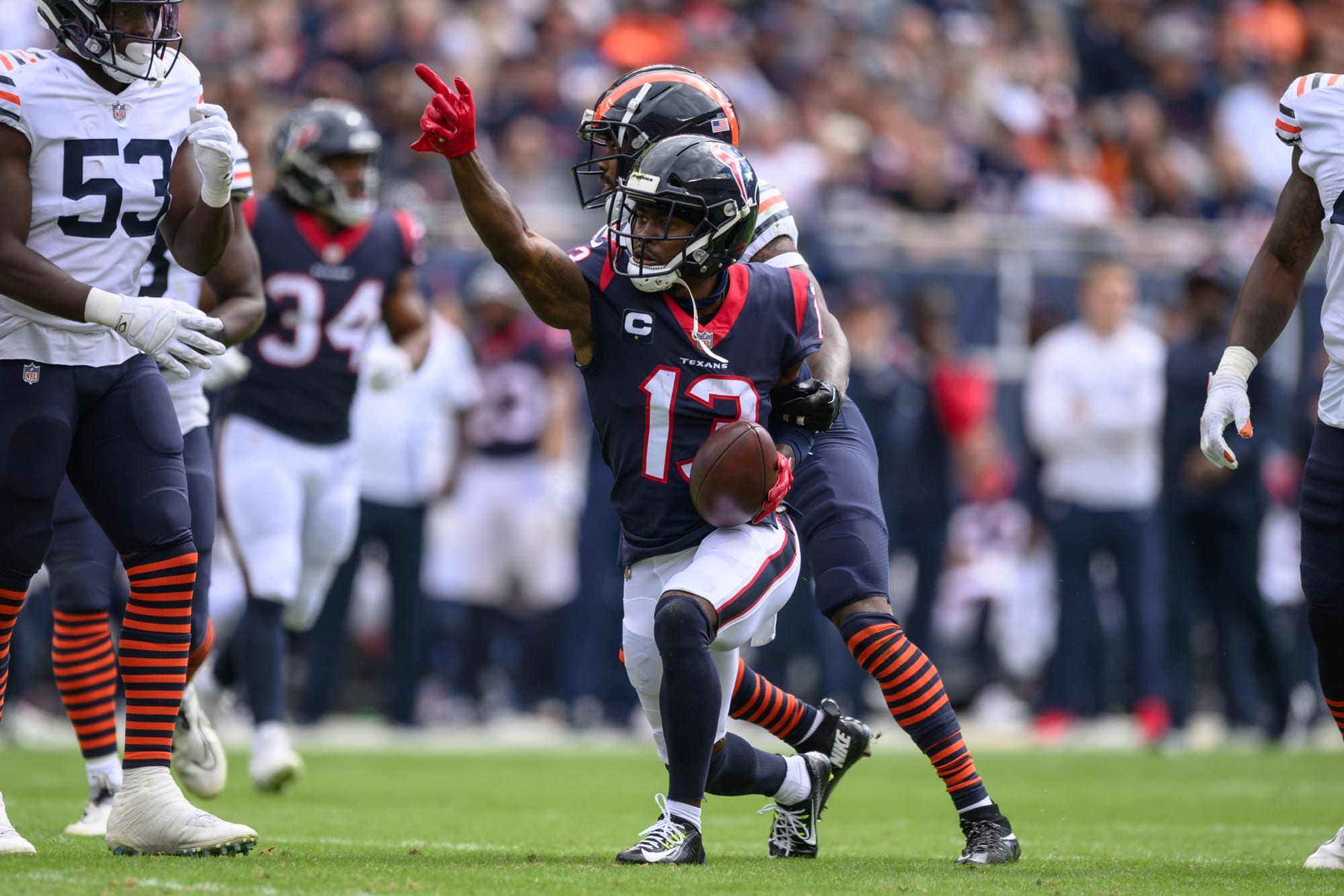 Brandin Cooks of the New Orleans Saints attempts to make a catch