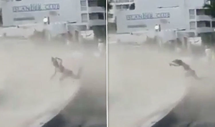 Watch Horrifying Moment Jet Engine Blast At St Maarten