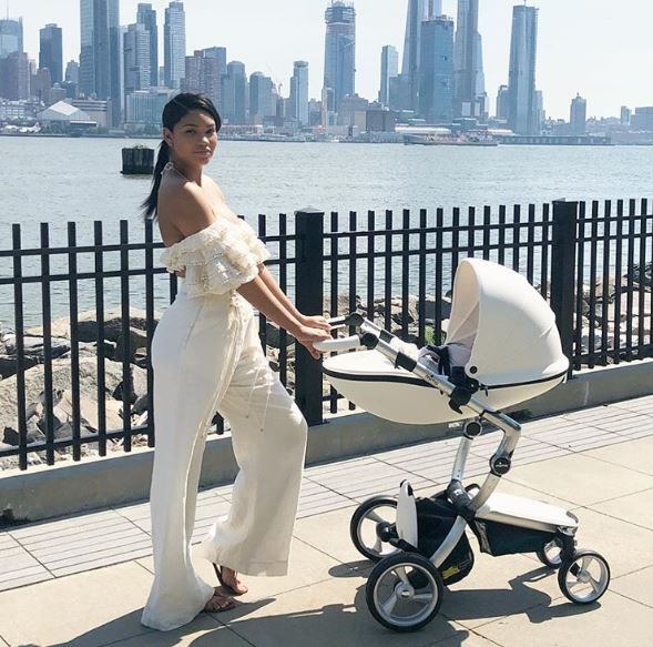 chanel baby stroller
