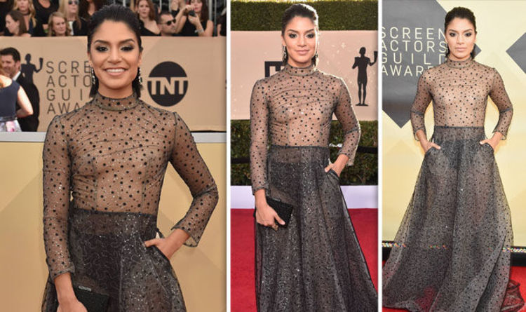 Sag Awards 2018 Shakira Barrera Suffers Disastrous Wardrobe