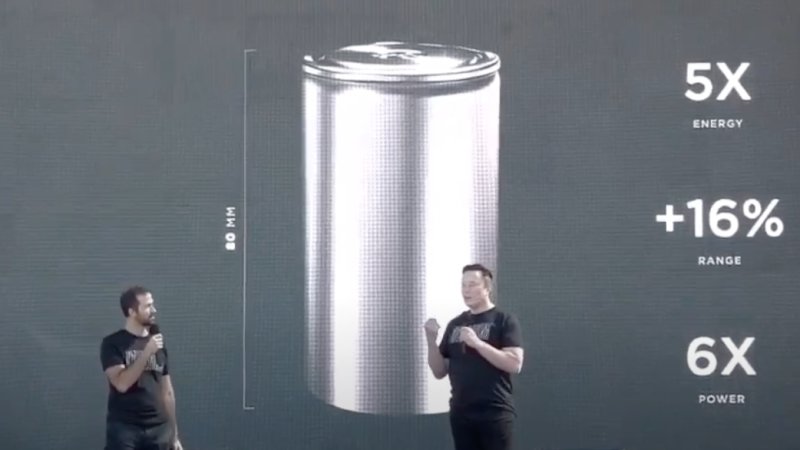 Elon Musk Promises 25 000 Car Ev Battery Cell That Costs Half But Not Soon Autoblog