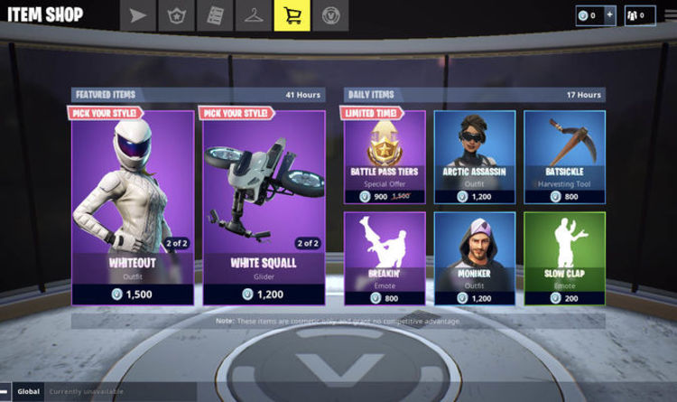 Fortnite 1 200 Vbuck Skins