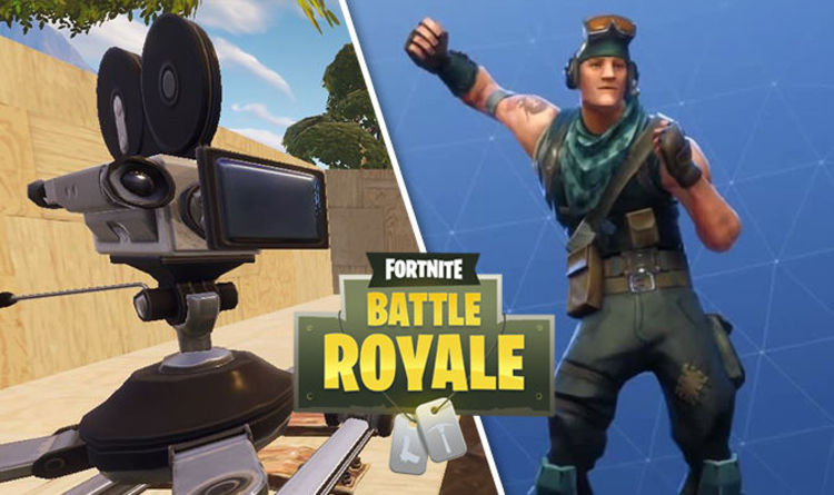 fortnite camera locations where to dance in front of different film cameras - dance cameras in fortnite