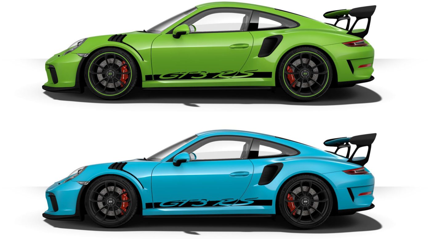 19 Porsche 911 Gt3 Rs Color Options