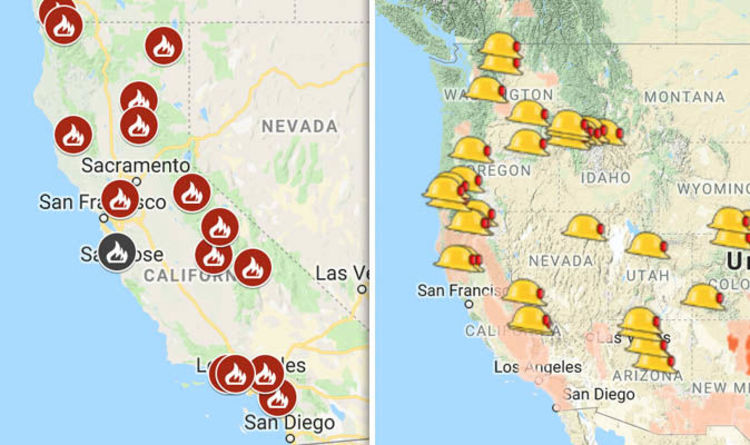 california fires today map California Fires Map Today Is San Diego Affected Where Are california fires today map