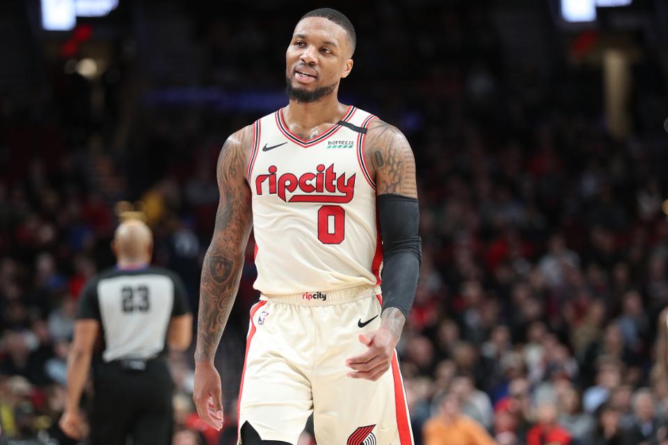 dame rip city jersey