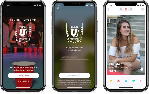 Tinder’s latest feature, Tinder U, is only for college students
