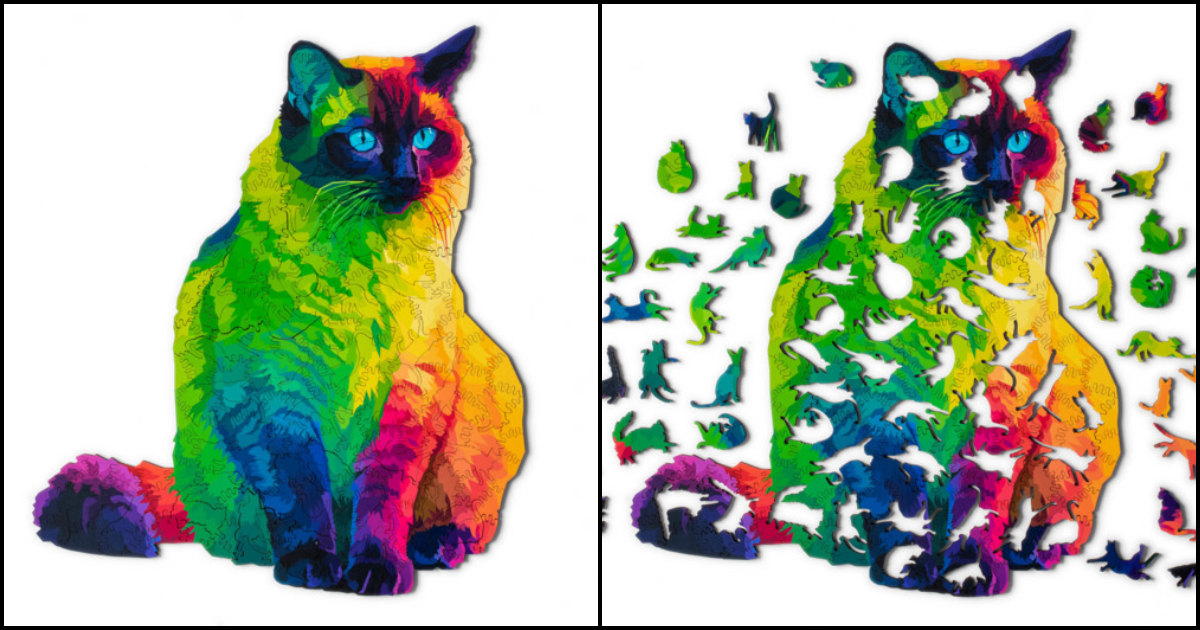 Check Out This 224 Piece Jigsaw With 43 Separate Cat Shaped Pieces