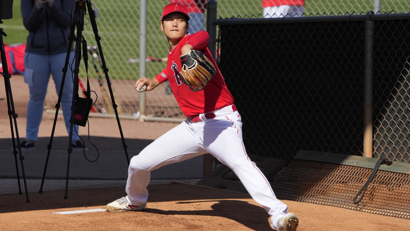 Angels' Ohtani pitches into 3rd in spring debut; off to WBC - NBC Sports