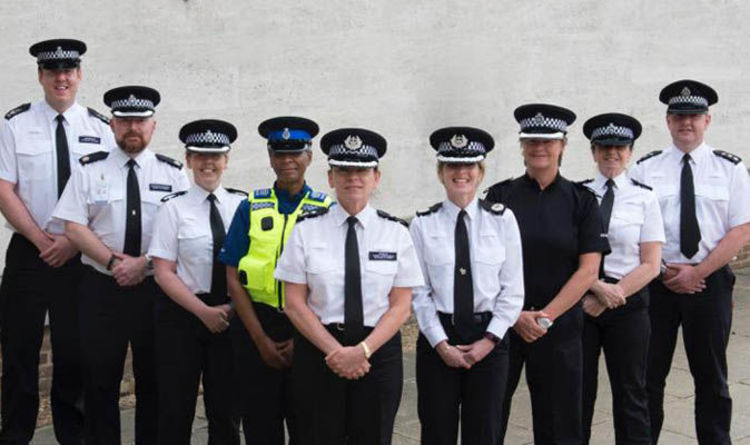 police peaked cap