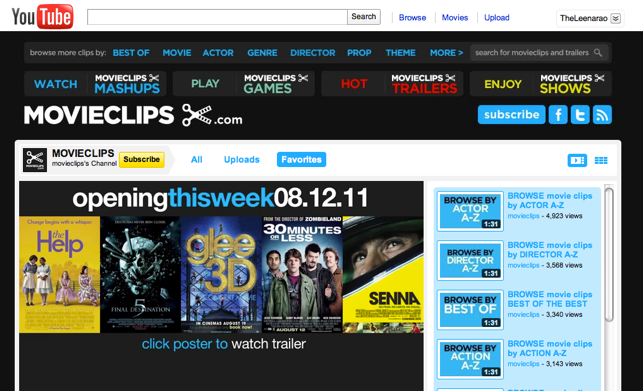 Armed With 7m In New Funding Movieclips Lands Deal With Youtube To Be The Vevo Of Film Clips Techcrunch