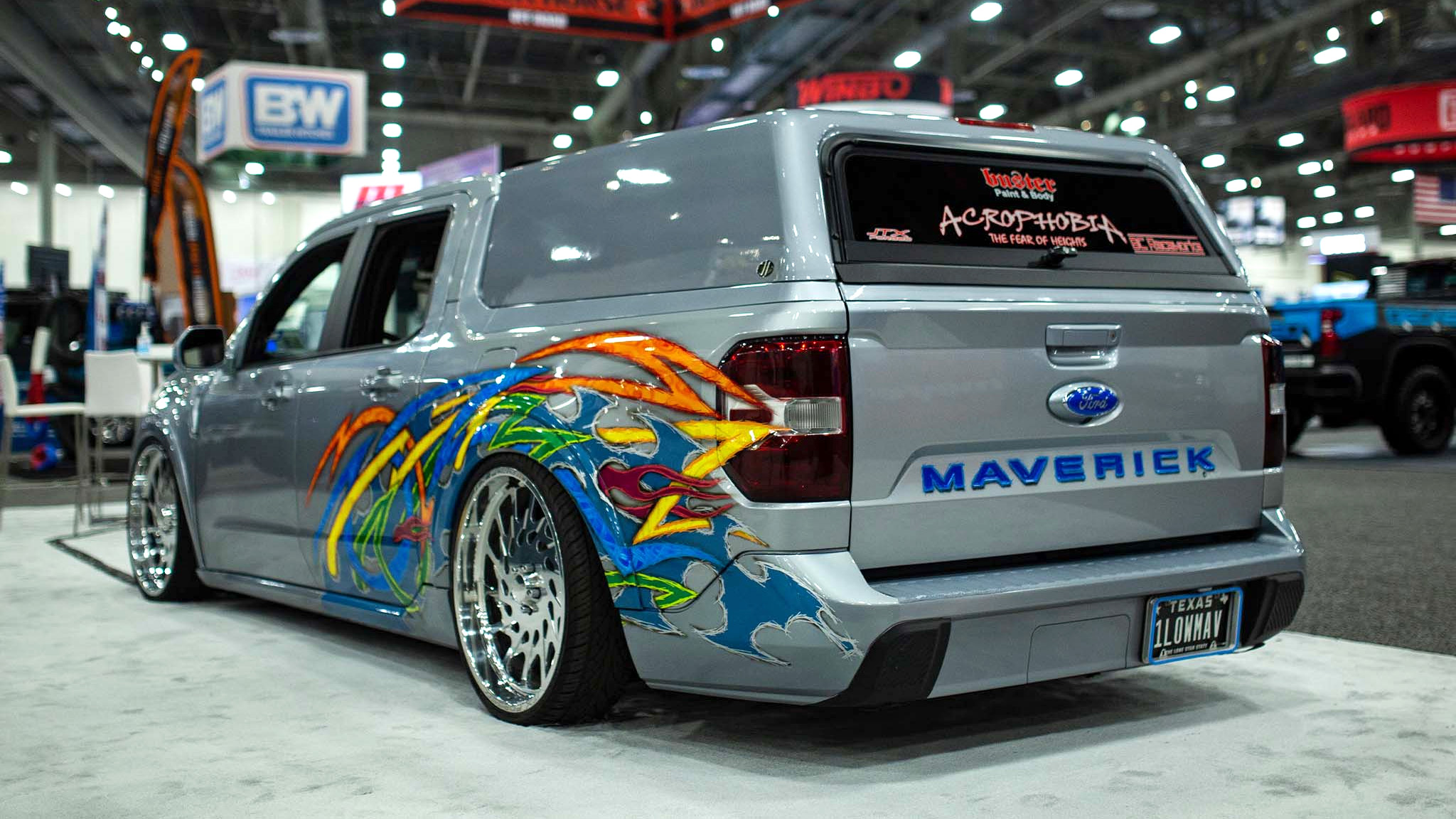 That Slammed and Modded Ford Maverick With the Tribal Tats