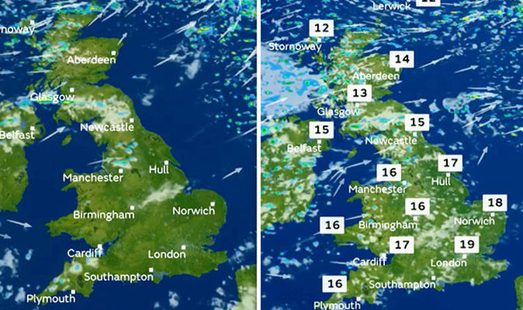 weather map uk today Uk Weather Forecast Met Office Warns Temperatures To Soar After Heavy Wash Out Hits Uk Weather News Express Co Uk weather map uk today