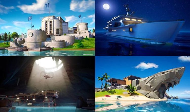 Fortnite Map Changes Agency Hq Yacht Oil Rig Shark Cave