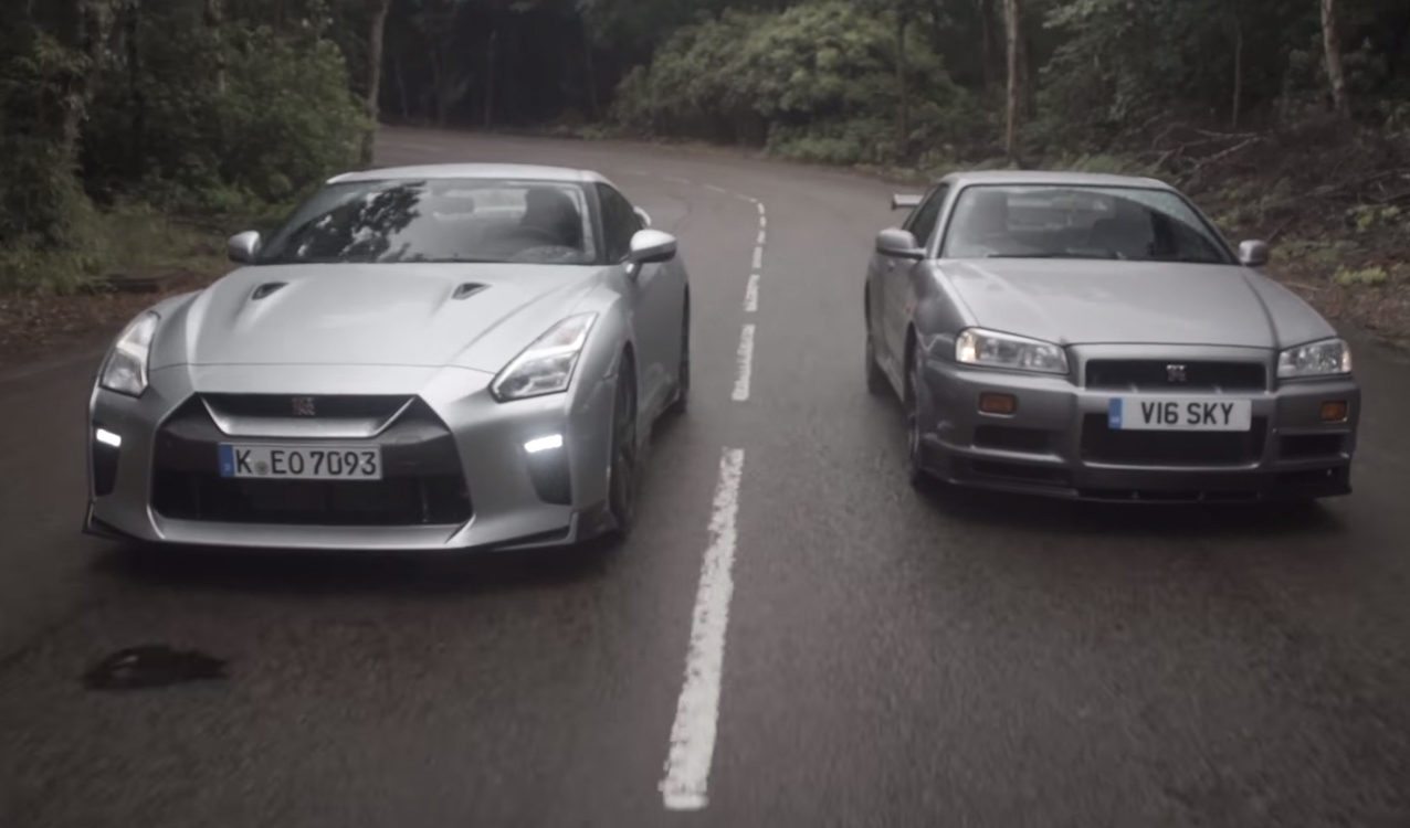 Old Meets New Nissan Skyline Gt R R34 Vs 17 Gt R