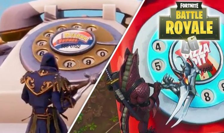 fortnite dial durr burger and pizza pit numbers big telephone map locations for week 8 - numero de telefono fortnite