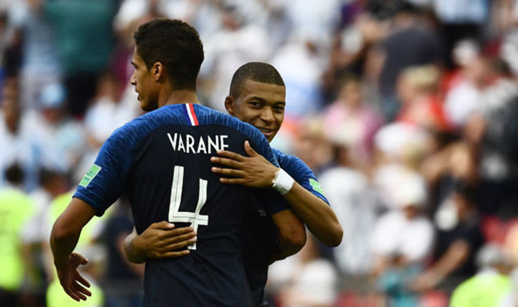 Image result for mbappe + varane