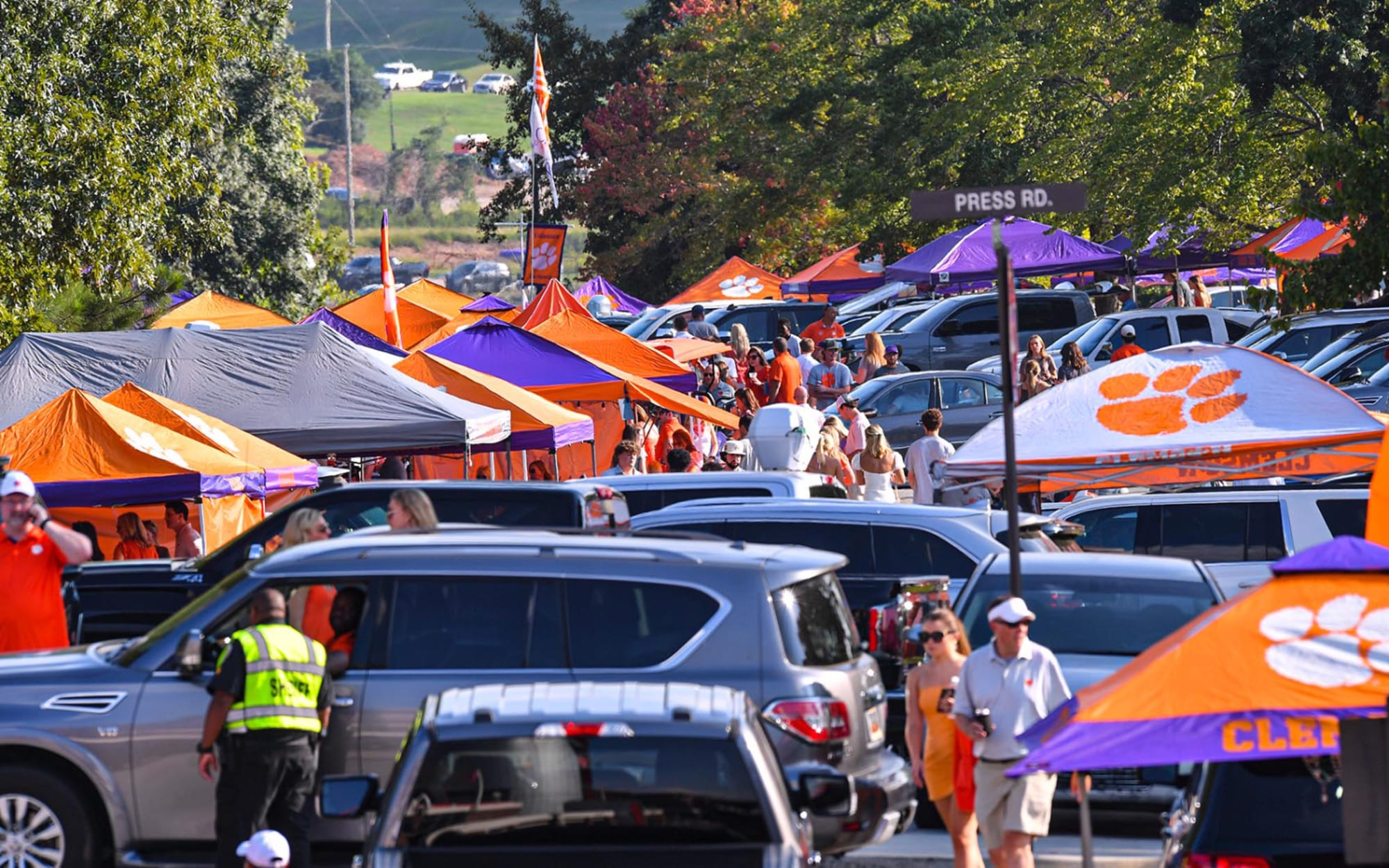 College Football Fans Tailgate