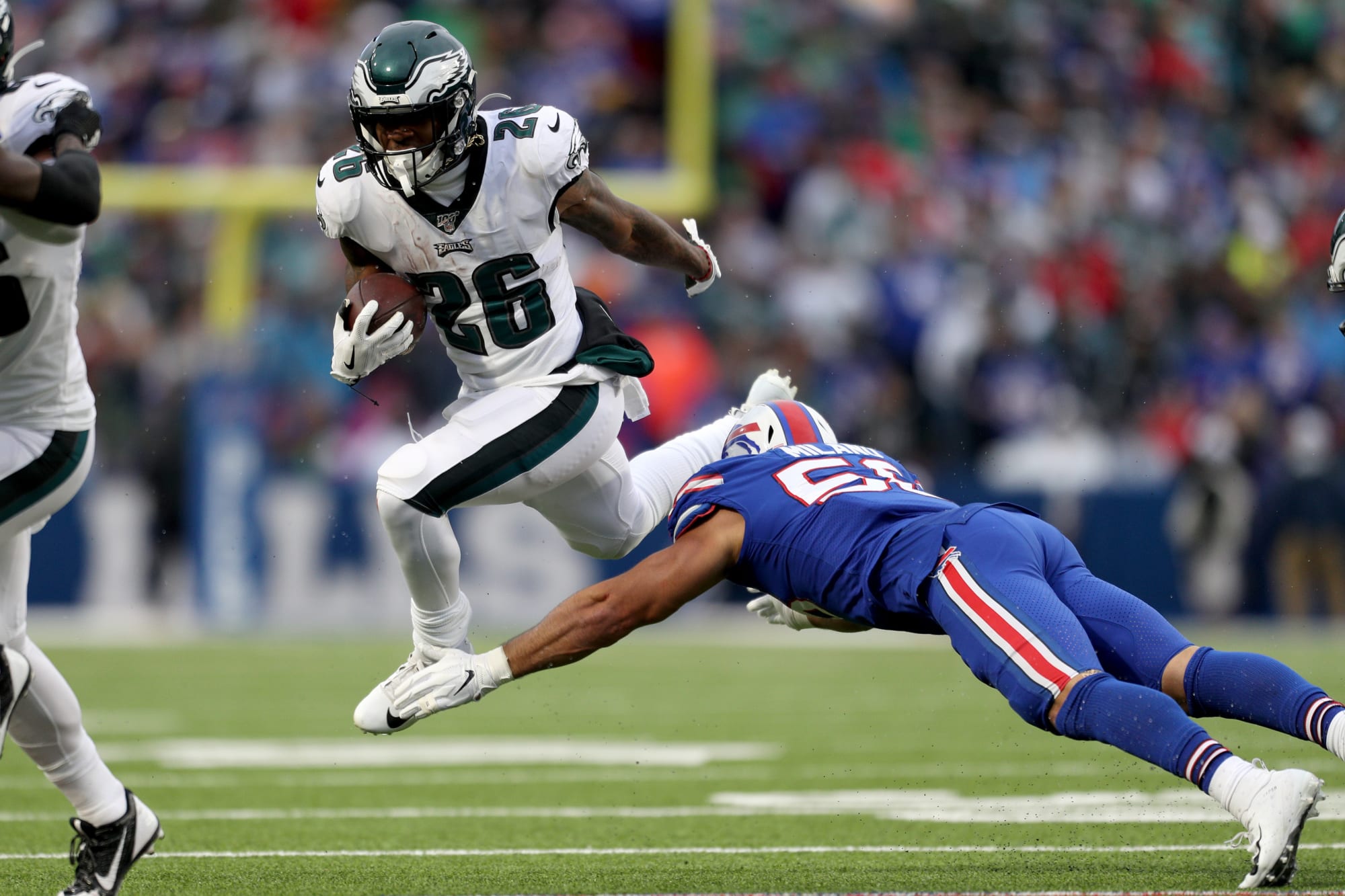 Eagles' Miles Sanders is already having his rookie moment