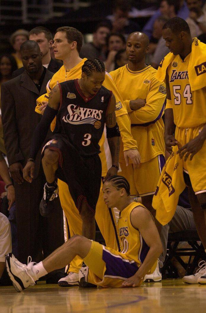 Jordan Clarkson Got A Tattoo Of Allen Iverson Stepping Over His Ex Coach Tyronn Lue Talkbasket Net